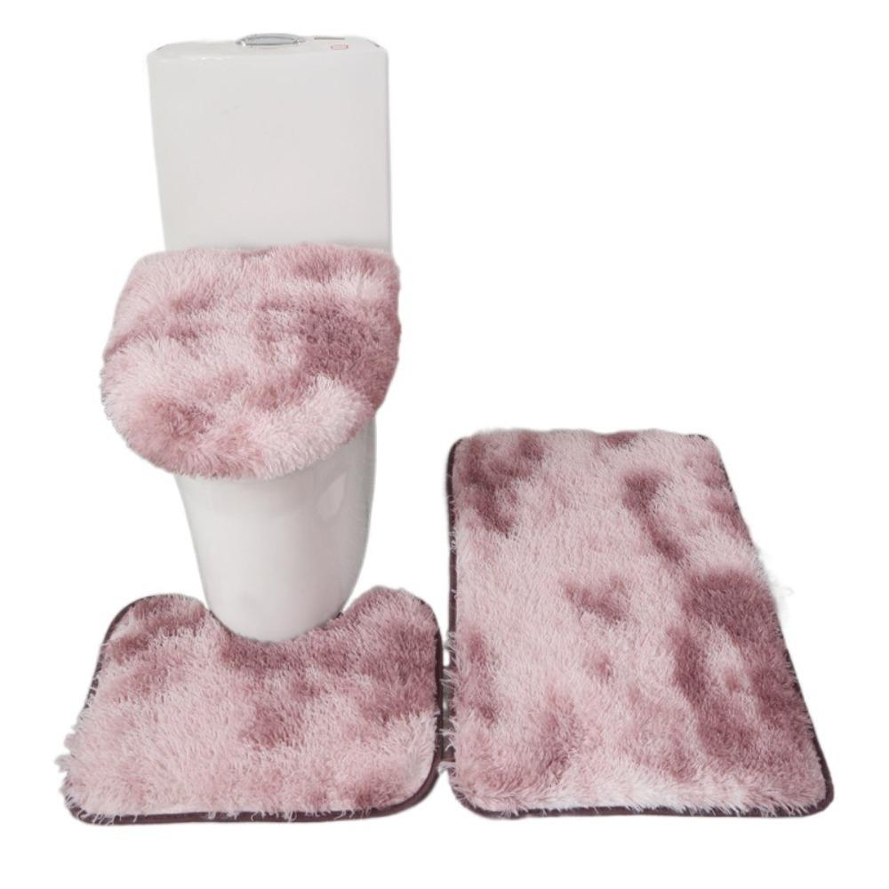 3pcs Anti Slip Floor Mat Absorbent Toilet Cushion Toilet Pad Toilet Cover  Living Room