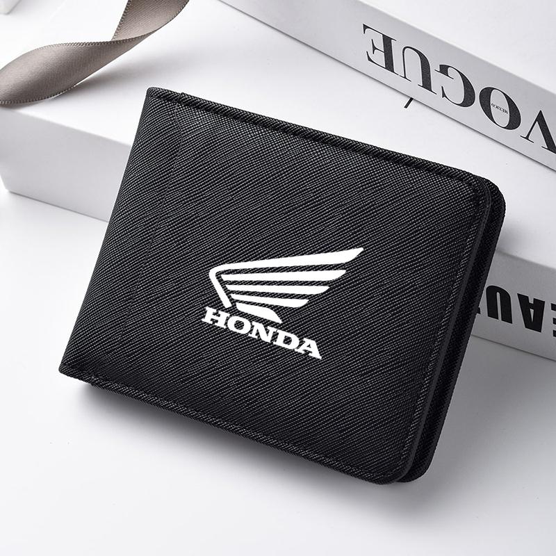 Brushed Texture Car Driving Document ID Card Men Short Wallet For Honda CBR 600RR 1000RR CBR 125R 954 600 650F 650R 1100XX 1000F XD9