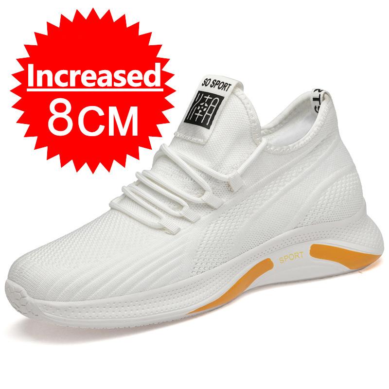 

Новые кроссовки мужские увеличивающие рост туфли скрытые каблуки дышащие увеличивающие рост туфли для мужчин увеличивающие рост стельки 6/8 см дополнительная высота туфли 37