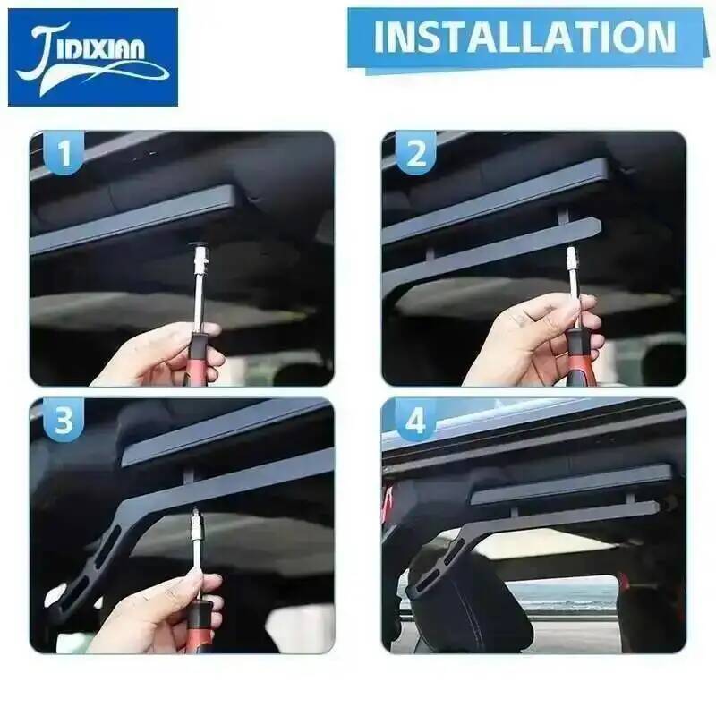 JIDIXIAN Car Front Rear Grab Handle fit for Jeep Wrangler JK 2007 208 2009 2010 2011 2012 2013 2014 2015 2016 2017