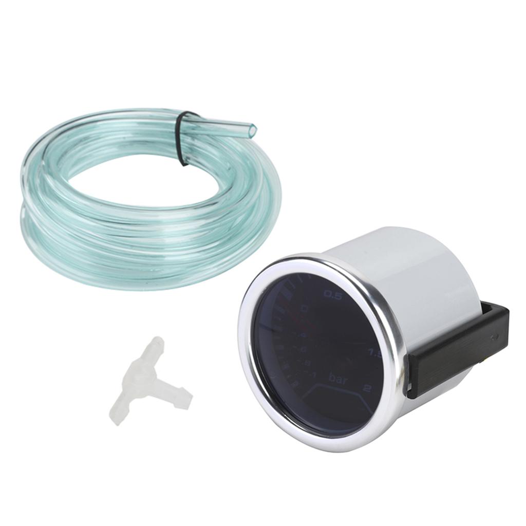 12V 12Bar Modified Boost Gauge Mechanical Turbo Pressure Meter 52mm2in