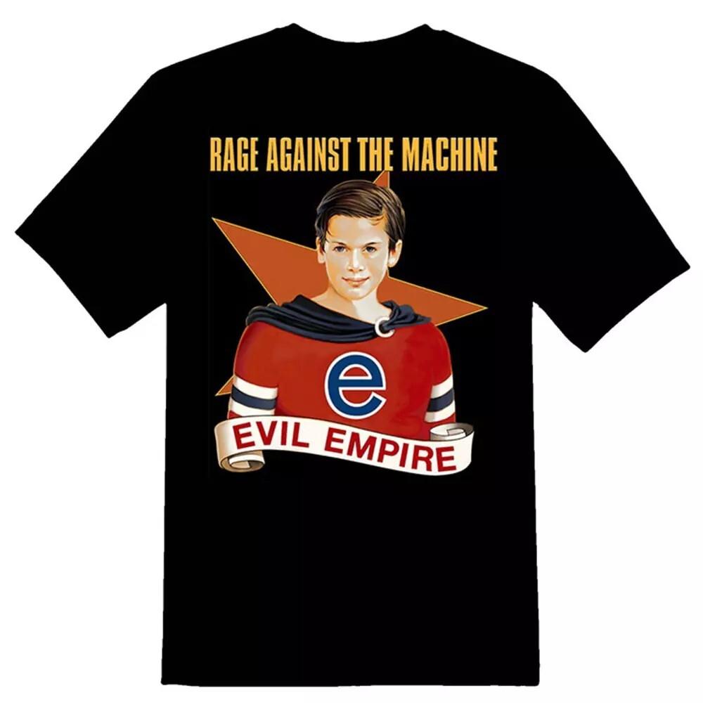 

Футболка с принтом Rage Against The Machine Черная Унисекс Рок-группа S-4XL Унисекс Футболка XXL