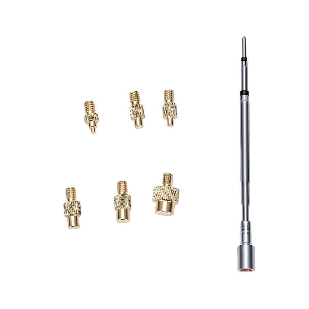 Heat Set Insert Tool Fit for C210 TS21 HS 02B Soldering Iron M2 M8 Brass Hot Melt Insert Nut Insertion Kit