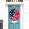 Independence Day Wreath Remembrance Day Garland Decor Door Wreath Wall Hanging Garland Holiday Decor Wreath Front Door Wall