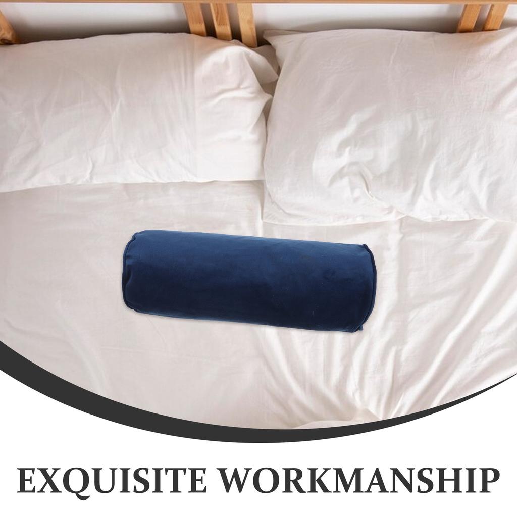 Federa Cuscino Arrotolabile Cilindrico Copertura Rotonda Morbida Chiusura con Cerniera per Camera da Letto Soggiorno Divano 40x15cm Supporto per Collo da Viaggio