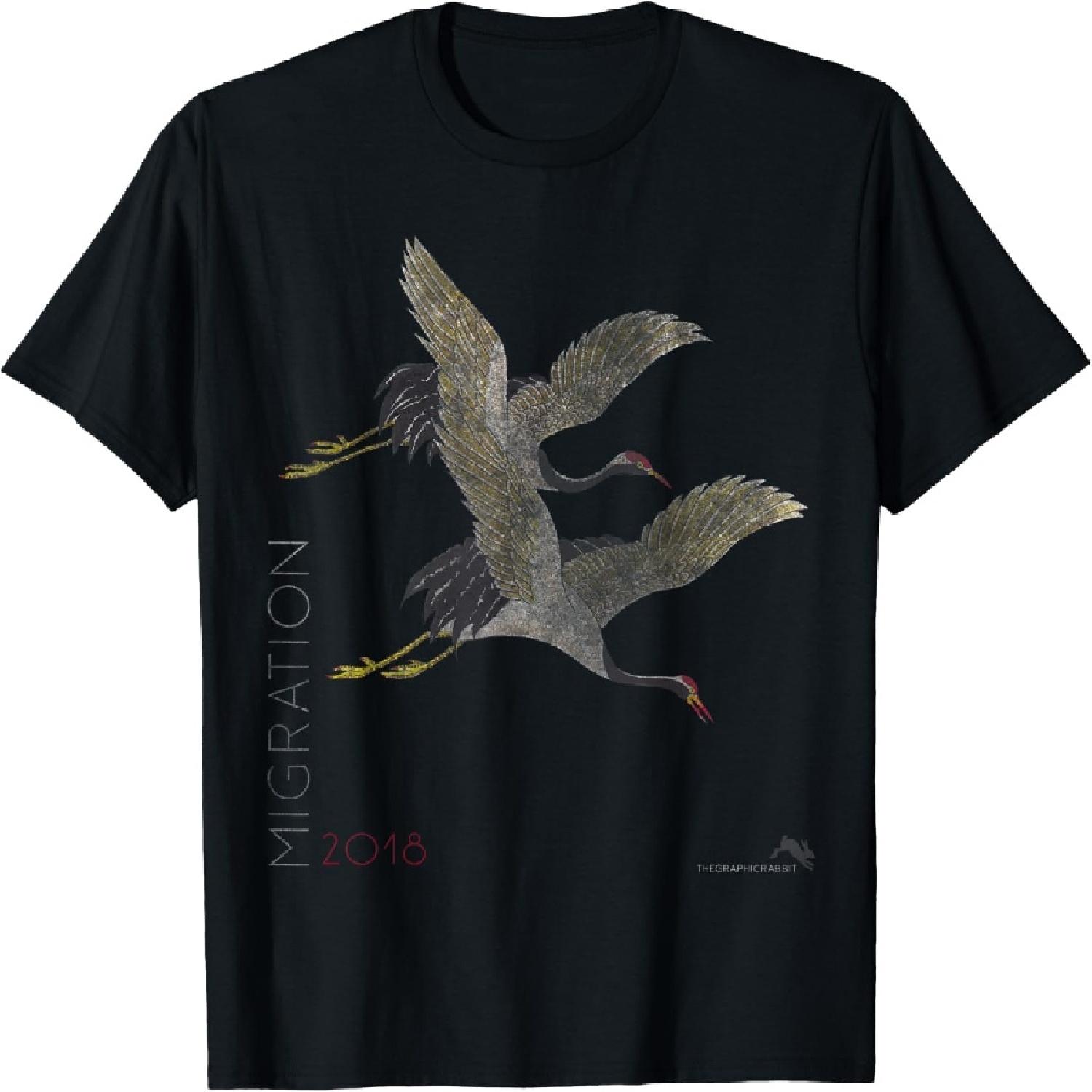 Футболка «Миграция журавлей-канадских журавлей» 2018 S разноцветный
