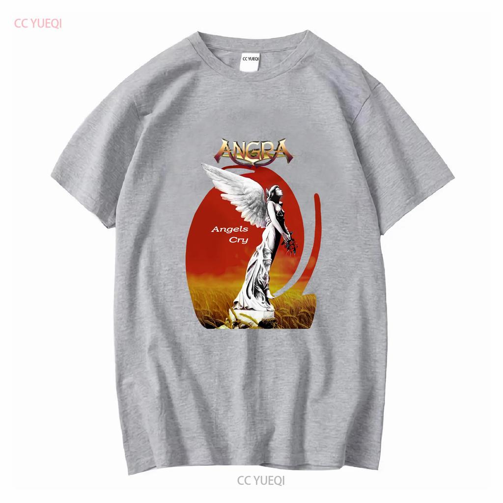 Vintage 90 S Angra Angels Cry 1993 Power Metal Band T Shirt Music Streetwe Vintage Washed Versatile Top For Everyday Wear