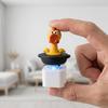 Funny Chicken Frog Keyboard Fidget Toys Keychain Finger Button Clicker Decompression Toys With Colorful Lights Rechargeable Toy