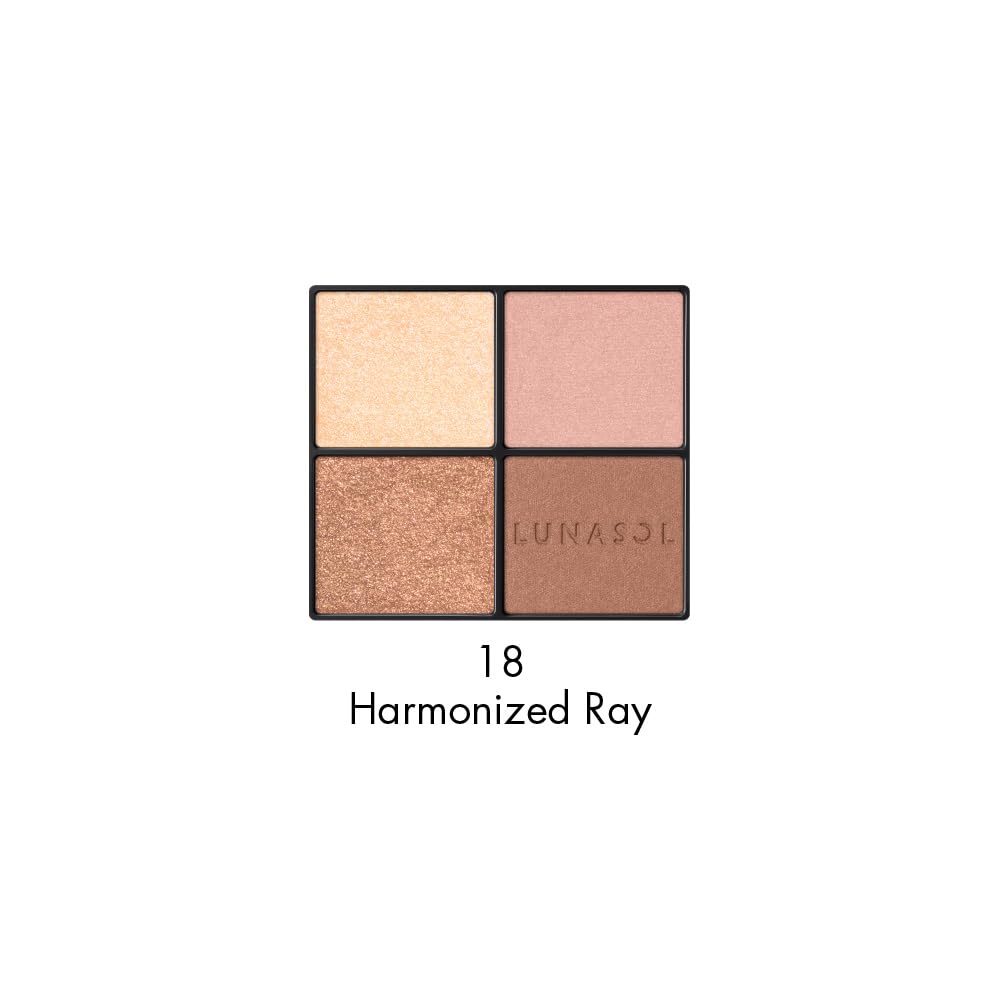 LUNASOL Eye Coloration N 18 7.0g Eyeshadow Harmonized Dray: A Four-color Eyeshadow Set with a Variety of Colors and Textures That Fit Smoothly and Bea