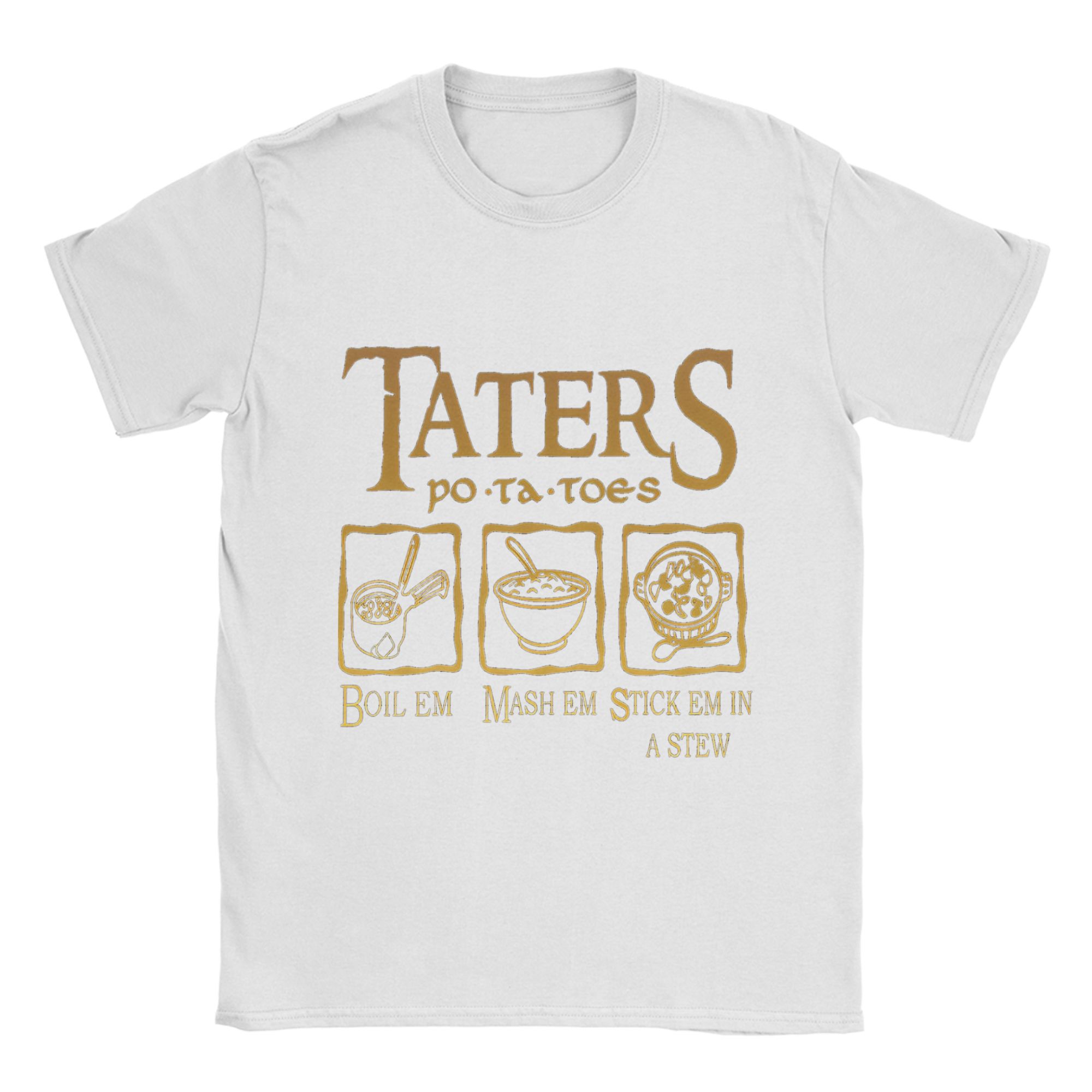 

L-Lords Of The R-Rings T Shirt Summer Taters Potatoes Cotton T-Shirts For Men s womenTrending Pattern Tshirt Short-Sleeve Tees S