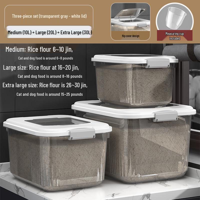 Versiegelter Insekten- und Feuchtigkeitsschutz-Aufbewahrungsbehälter für Reis & Mehl mit großem Fassungsvermögen