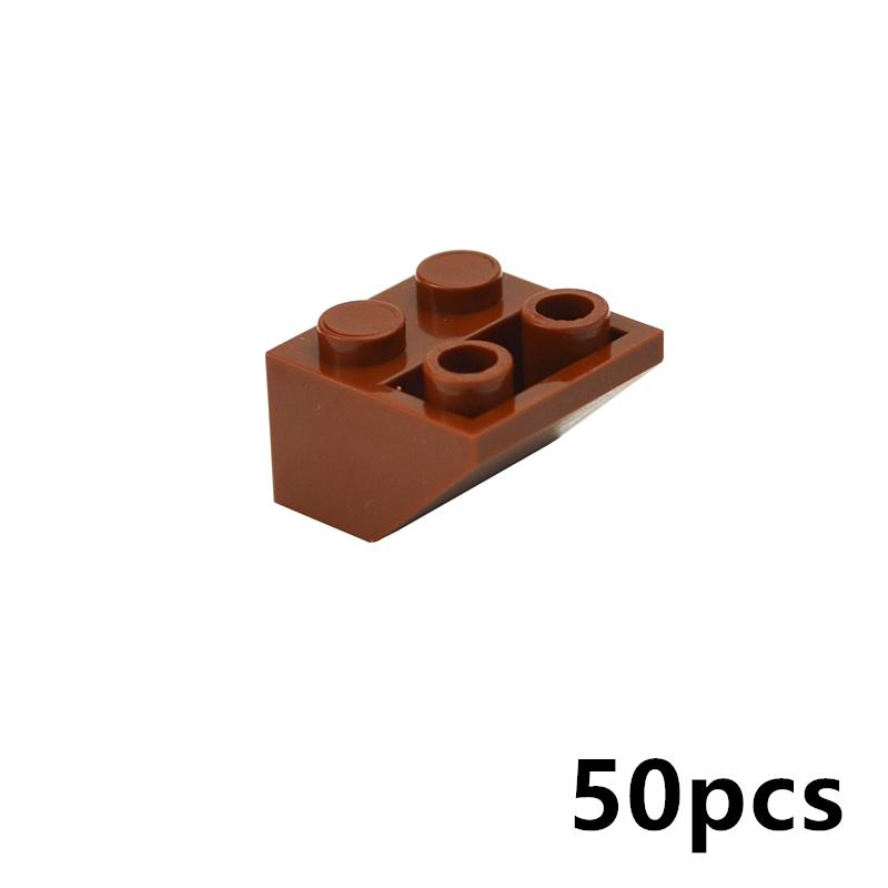 50 Stück Zubehör Dicke Steine 3660 Dachziegel 2x2 45° Dach Umgekehrte Neigung Hausfassade Bausteine Pädagogisches Zusammenbauen Kinderspielzeug