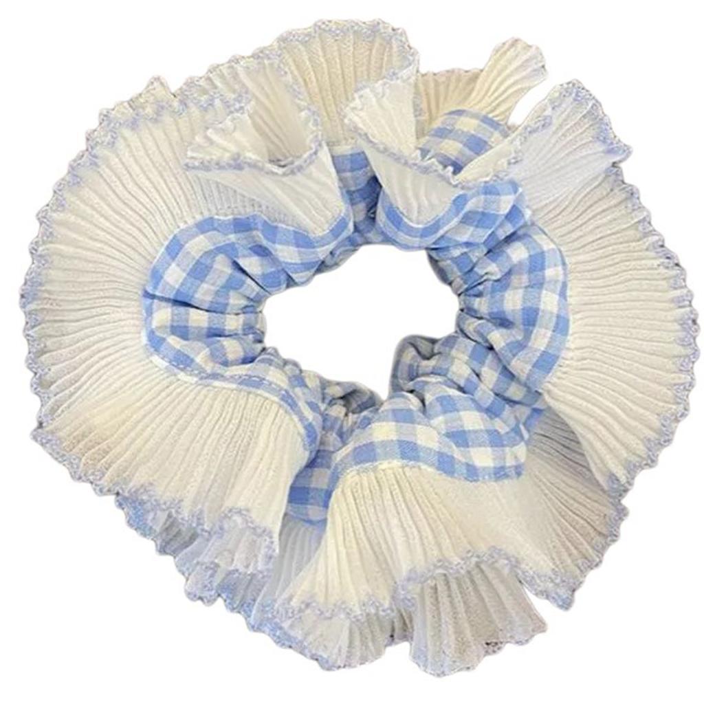 Vintage Lace Hair Scrunchies Thick Updo Oversized Hair Scrunchy Elegant Donuts Hair Rope Scrunchy Women Ponytail Holder