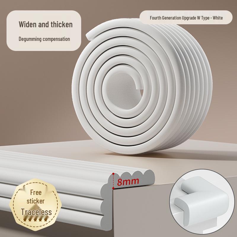 Children's Non-Toxic Soft Corner Guard - Eco-Friendly Anti-Collision Edge Protector for Tables and Walls