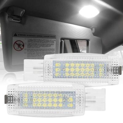 2 stuks 18LED zonneklep make-upspiegel licht leeslamp voor VW Golf 4 5 6 7 Passat B5 B6 B7 CC Jetta Polo EOS Tiguan Touran Kever