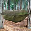 Lightweight Mosquito Net Hammock for Outdoor Camping Anti Rollover Parachute Cloth Swing Hanging Chair with Net