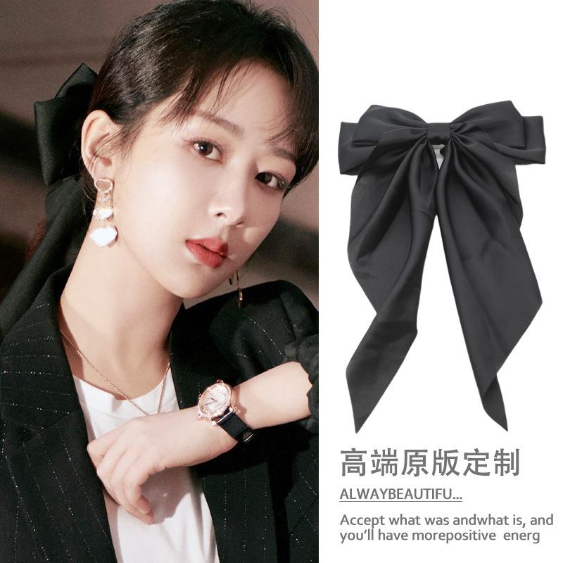 

Bow hairpin ribbon hair accessories Korean temperament hair girl top clip headdress.