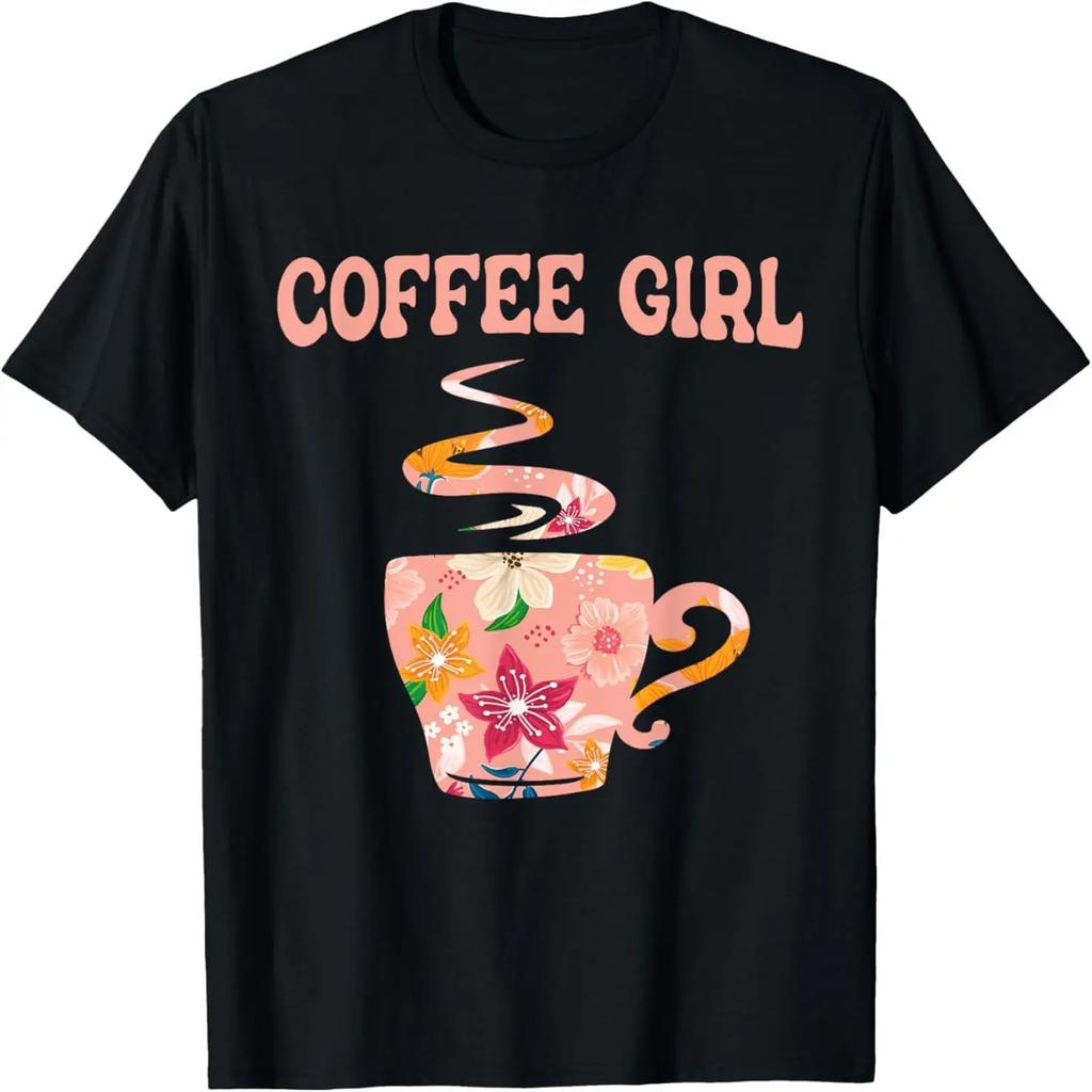 Coffee Girl - Coffee Lover Caffeine Beans Espresso Coffee T-Shirt