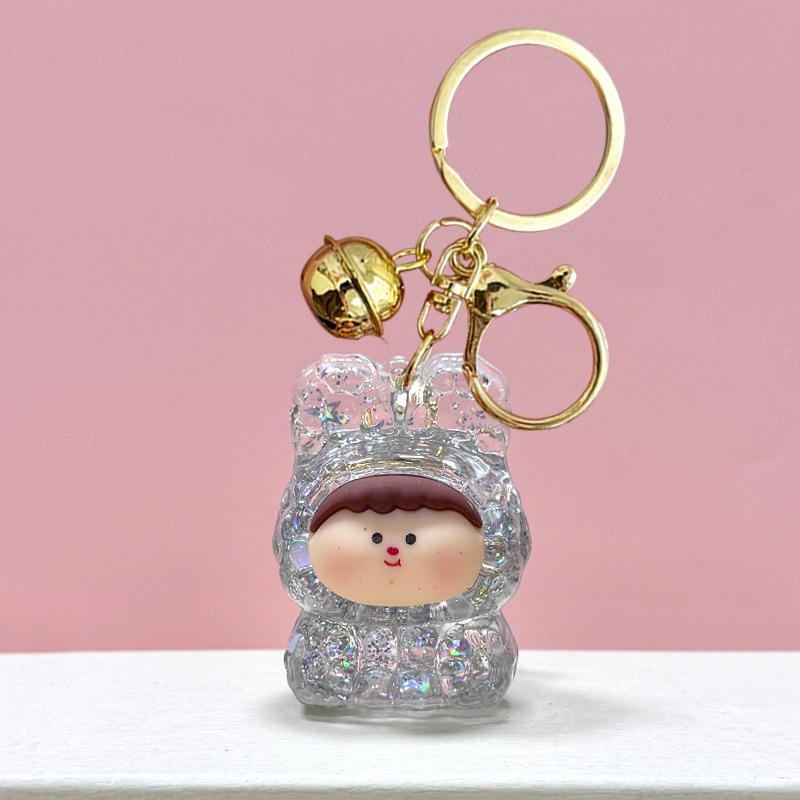 Акрил в масло зыбучие пески мигающий брелок Лилит сумка кулон настольный орнамент брелок — фото 12