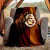 Galatasaray Flannel Blanket Soft Warm All-Season Throw, Design for Camping, Car Travel, Hiking Sofa, Bed, Office Perfect Gift for Parties
