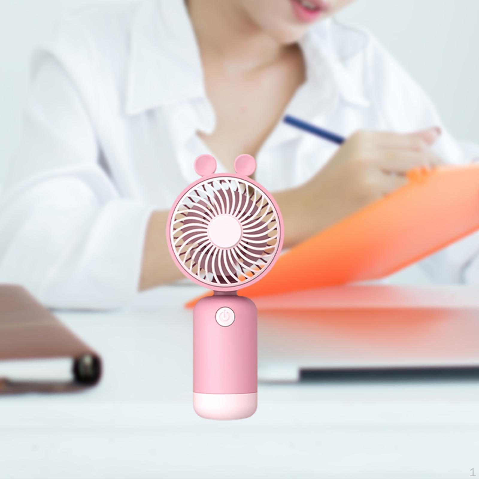 

Mini Portable Fan USB Cartoon Stylish Cooling Desk Small Hand for Women Men Outdoor