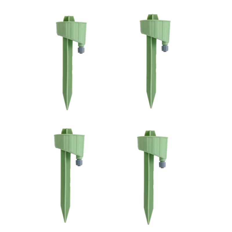 

4 шт./компл. обновленный дизайн самополивных шипов, автоматические устройства для полива растений с регулируемым капельным клапаном 4 pcs зелёный