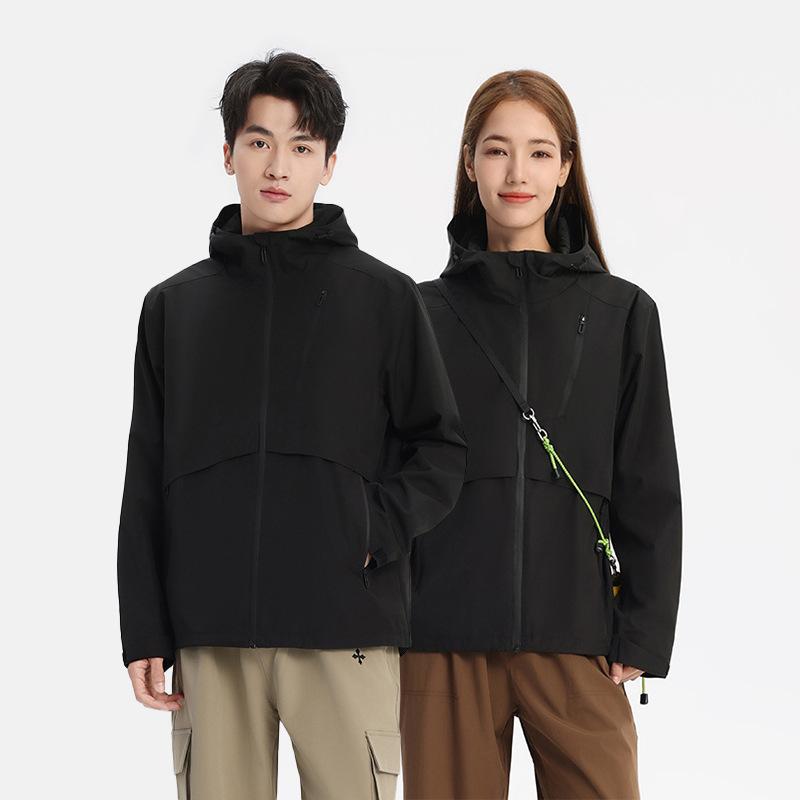 Jiao Single-layer Jacket 25 Spring New Outdoor Casual Windproof Waterproof Mountaineering Couple Trench Coat