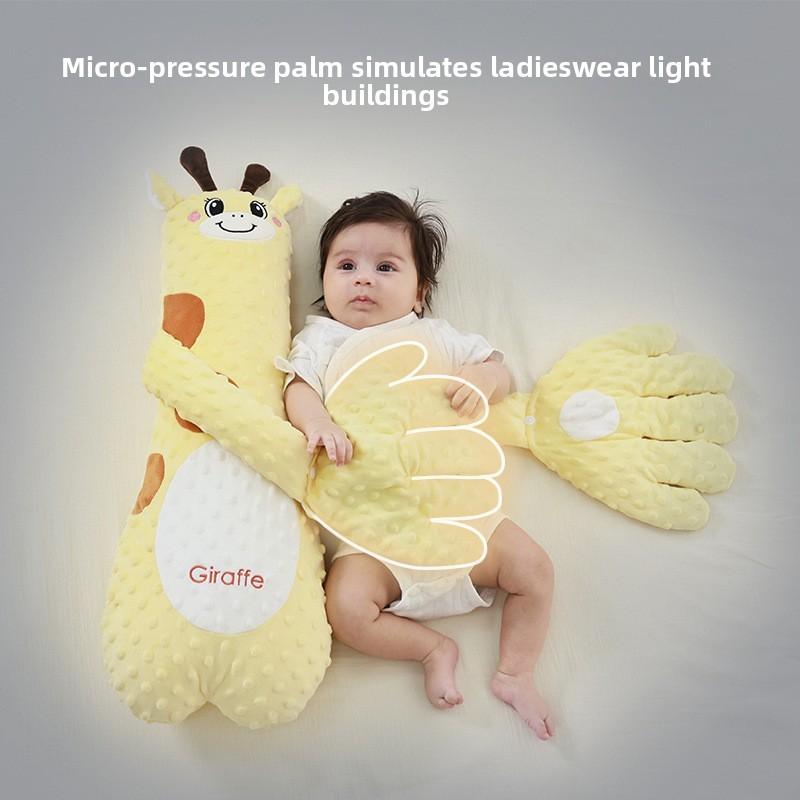Cartoon Giraffe Bunny Baby Plush Pillow Interactive Touch With Music Appease