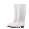 White Short Rain Boots with Beef Tendon Sole