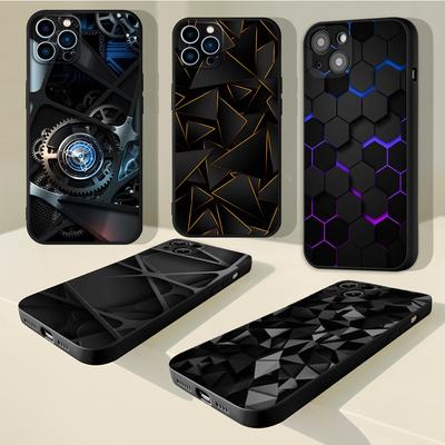 Para iphone 13 Lujo Geometría Funda de Teléfono Cool Para iphone 11 12 13 Mini Pro Max X XS 7 8Plus XR SE2020 accesorios Cubierta Fundas