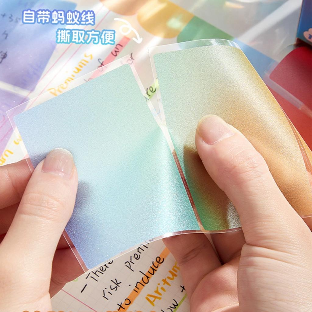 INS Highly Attractive Pull-Out Sticky Notes Drawer-Style Re-Stickable Sticky Notepad For Key Point Marking Note Memo Pad Station