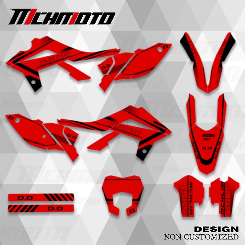 MCHMFG Graphics Decals Sticker Kits For GASGAS MC EX EC 125 250 300 350 450 2012 2013 2014 2015 2016 2017 Number Name