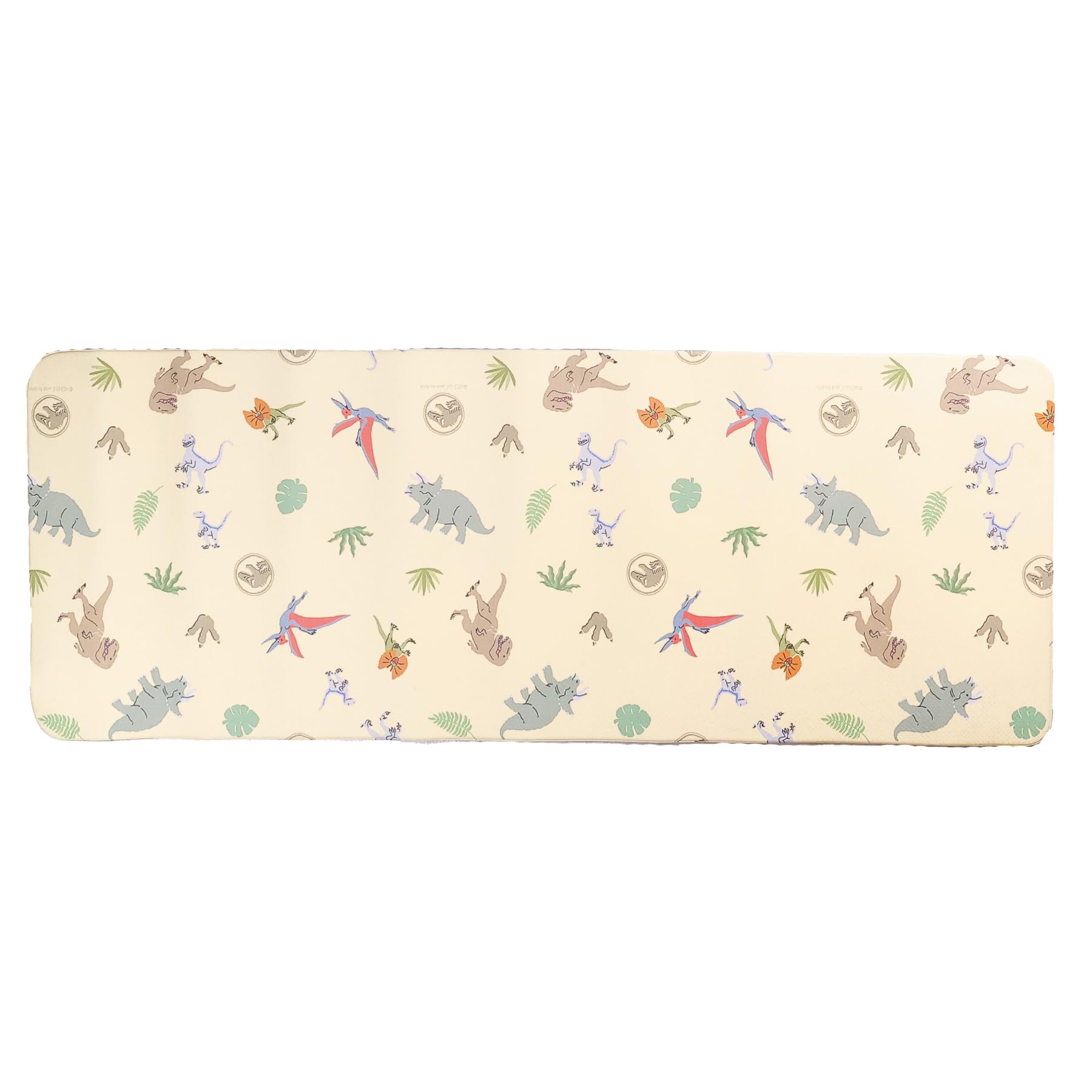Marushin Jurassic Dinosaur Life Kitchen H45 x 4995044700 Mat Wipeable Water-Repellent Non-Slip PVC Approx W120cm 5670₽