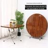 Compact Foldable Round Dining Table for 4 - Ideal for Small Apartments