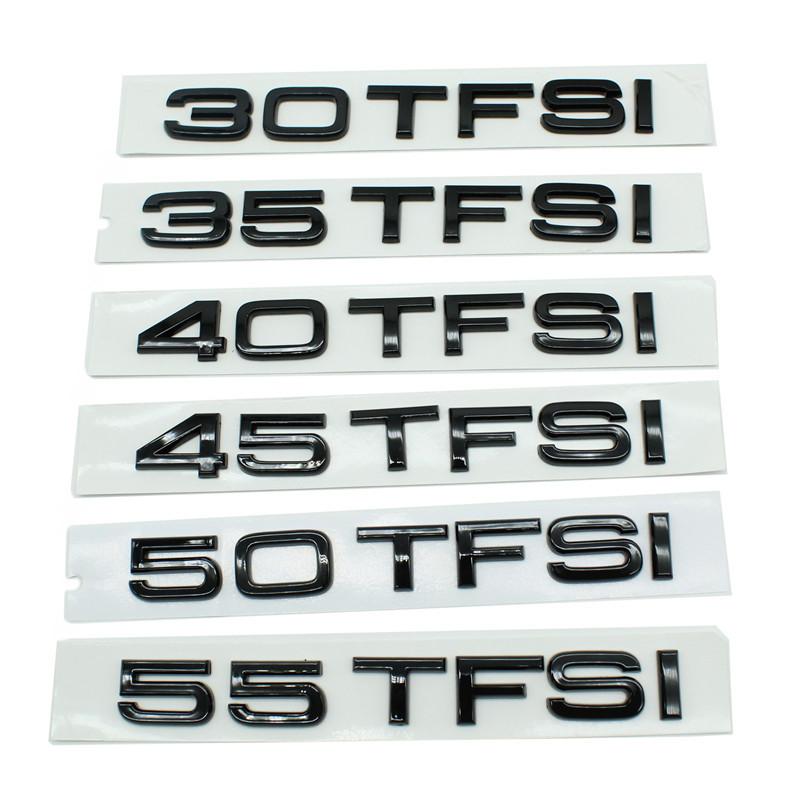 Auto 30 35 40 45 50 55 60 TFSI ABS Lettere Emblema Badge Adesivo Logo per Audi A4 A5 A6 A7 A8 Q3 Q5 Q6 Q7 Q8 A3