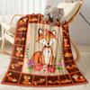 Autumn Fox Garden Blanket Soft & Cozy Suitable for Picnics Office Chair Livingroom for All Occasions Stylish Decor