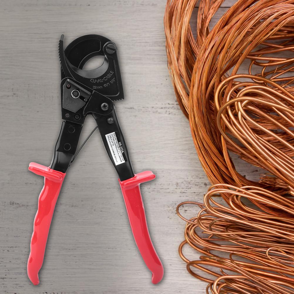 HS 325A Ratchet Cable Cutter Insulated HCS Copper Aluminum Cutting Tool 240mm   less than br more than (HS 325A )