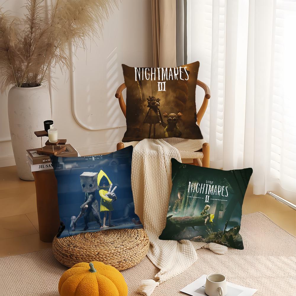 Game L-Little N-Nightmares Pillow Case Office Cushions Suitable For Sofa Car Bedroom Decorative Cushion Cover