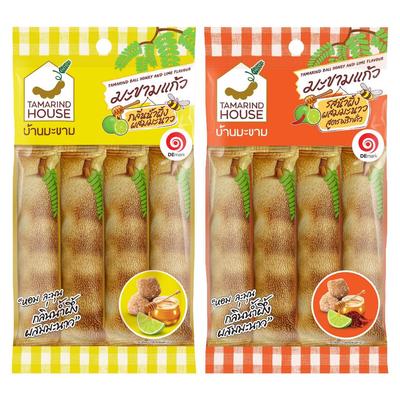 Tamarind House Tamarind Ball medaus ir žaliosios citrinos skonio / Skrudintos aitriosios paprikos skonio 47 g. x 1 / 2 / 3 / 6 / 12 vnt - Tailandietiškas užkandis