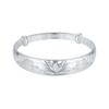 999 Sterling Silver Chinese Style Bangle for Women