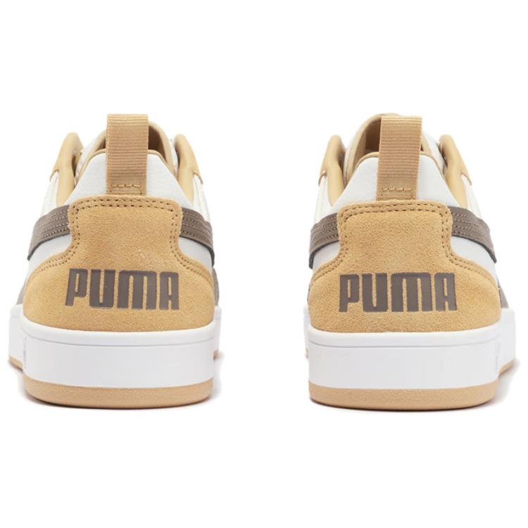 Puma Dribble Fashion Trend Durable Low-Top Casual Shoes Unisex Casual Shoes White Brown 401057-02