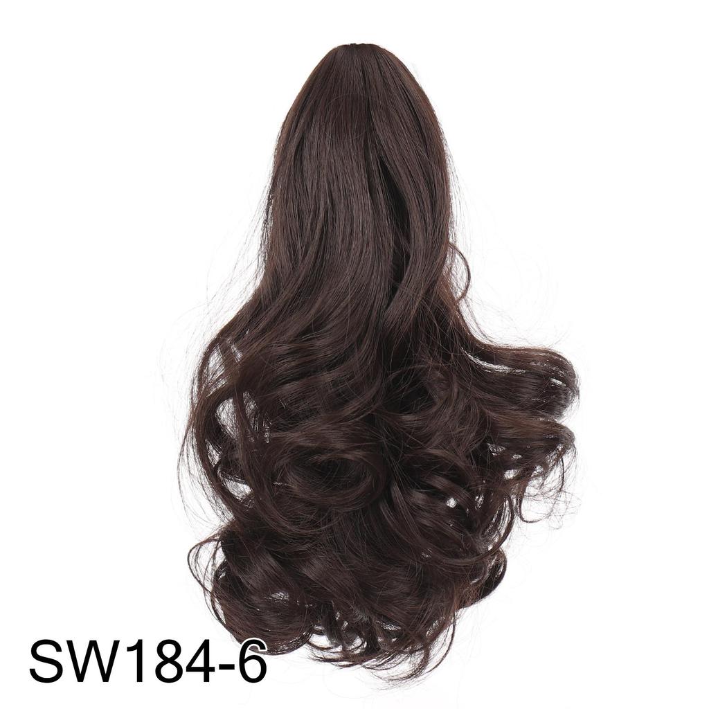 Bybrana Beauty Long Hair Bun Wig PonyTail Matte High Temperature Silk Fiber Claw Clip
