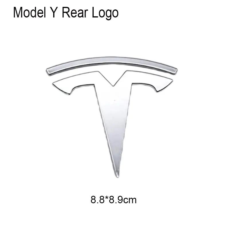 Samolepka na auto 2025 Nové 3D ABS Logo Volantu Auta Samolepka Přední Znak Kapoty Zadní Znak Kufru Pro Tesla Model Y Repl