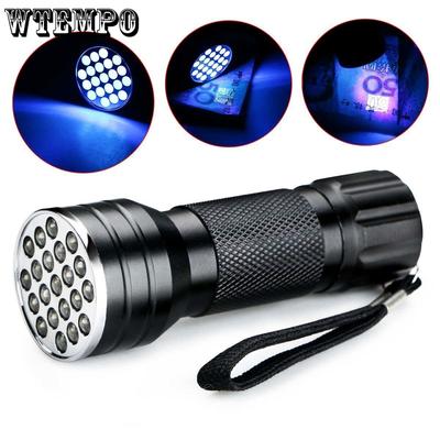 21LED Lila Licht Ultraviolette Taschenlampe UV-Detektionslicht Detektionslampe