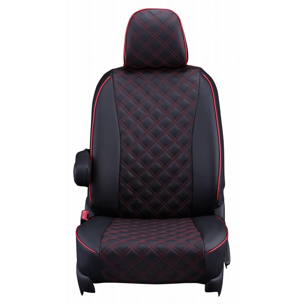 

Clazzio Full Seat Cover Set for Spacia Custom MK54S MK94S R5 Flair Wagon Custom Style MM54S MM94S R6 Quilted Black with Red / (2023)/12~ / /