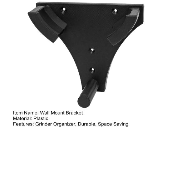 Organizador de Amoladora Angular, Montaje en Pared con Soporte para Almacenamiento de Discos, Soporte para Herramientas de Máquinas de Corte para Amoladora de Alta Resistencia, para Taller Garaje