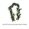 Artificial Norfolk Pine Garland Christmas Decor Vine Hanging Ornament Greenery