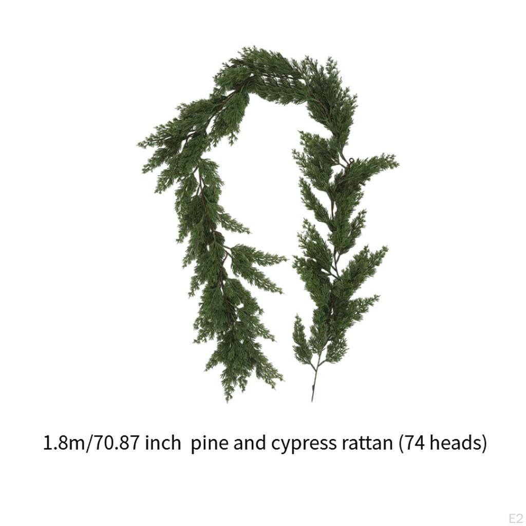 Artificial Norfolk Pine Garland Christmas Decor Vine Hanging Ornament Greenery