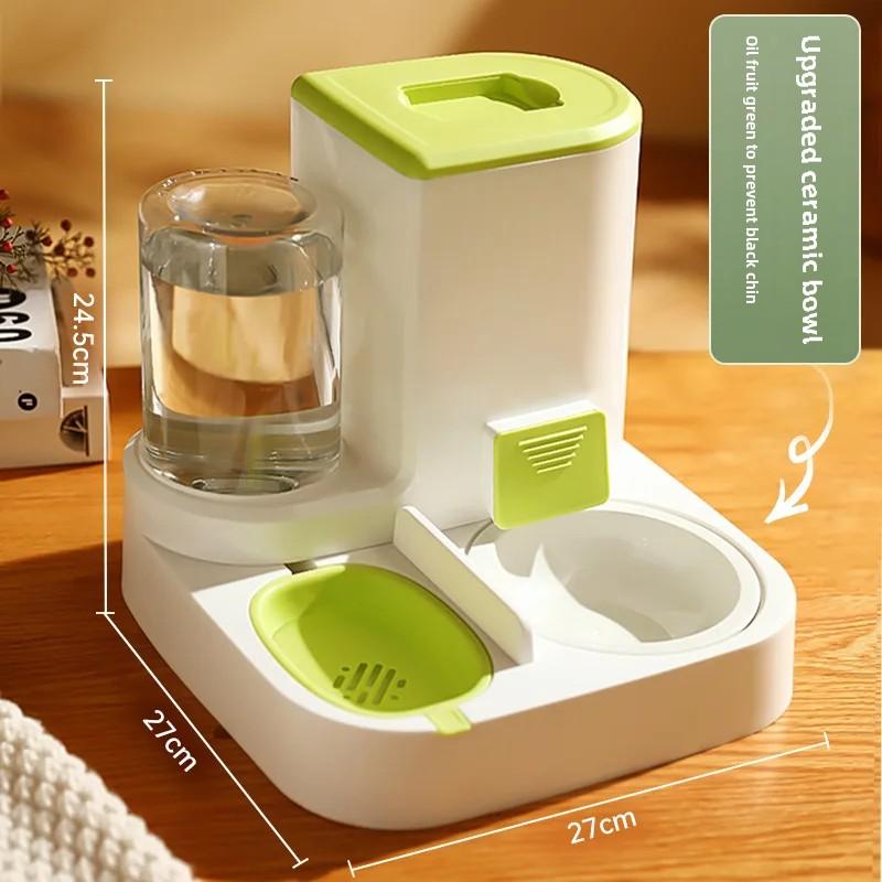 Automatic Cat Feeding and Water Feeding Device  Dog Bowl  Cat Basin  2-in-1 Water Dispenser  Cat Bowl Pet Supplies