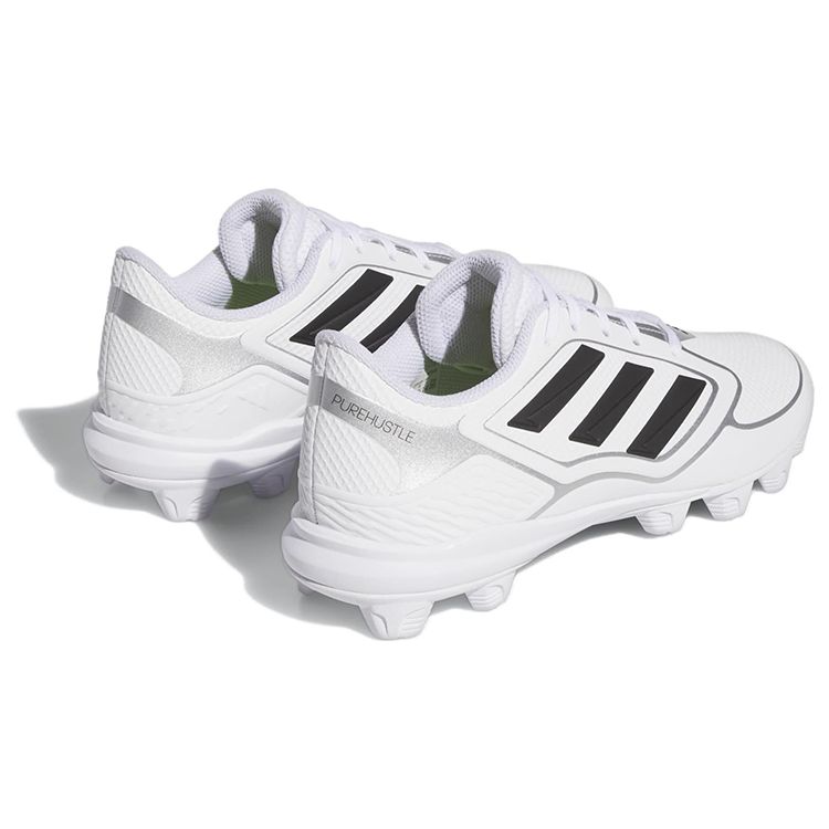 Adidas  PureHustle 3 MD White Black Women Sneakers Cloud-White Core-Black Silver-Metallic IG7139